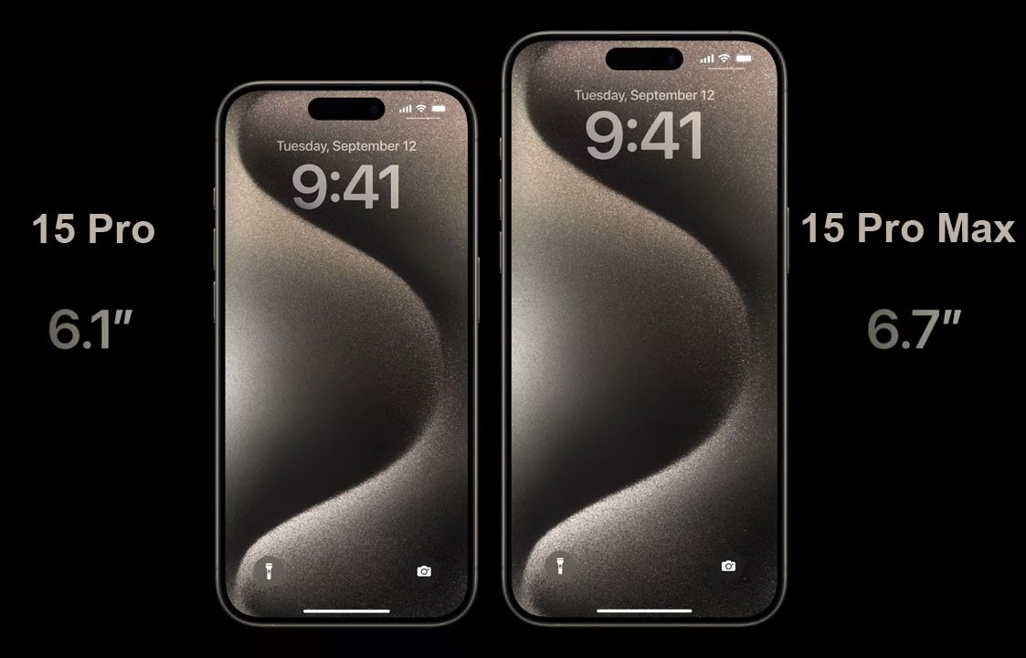 So sánh Iphone 15 pro và 15 pro max